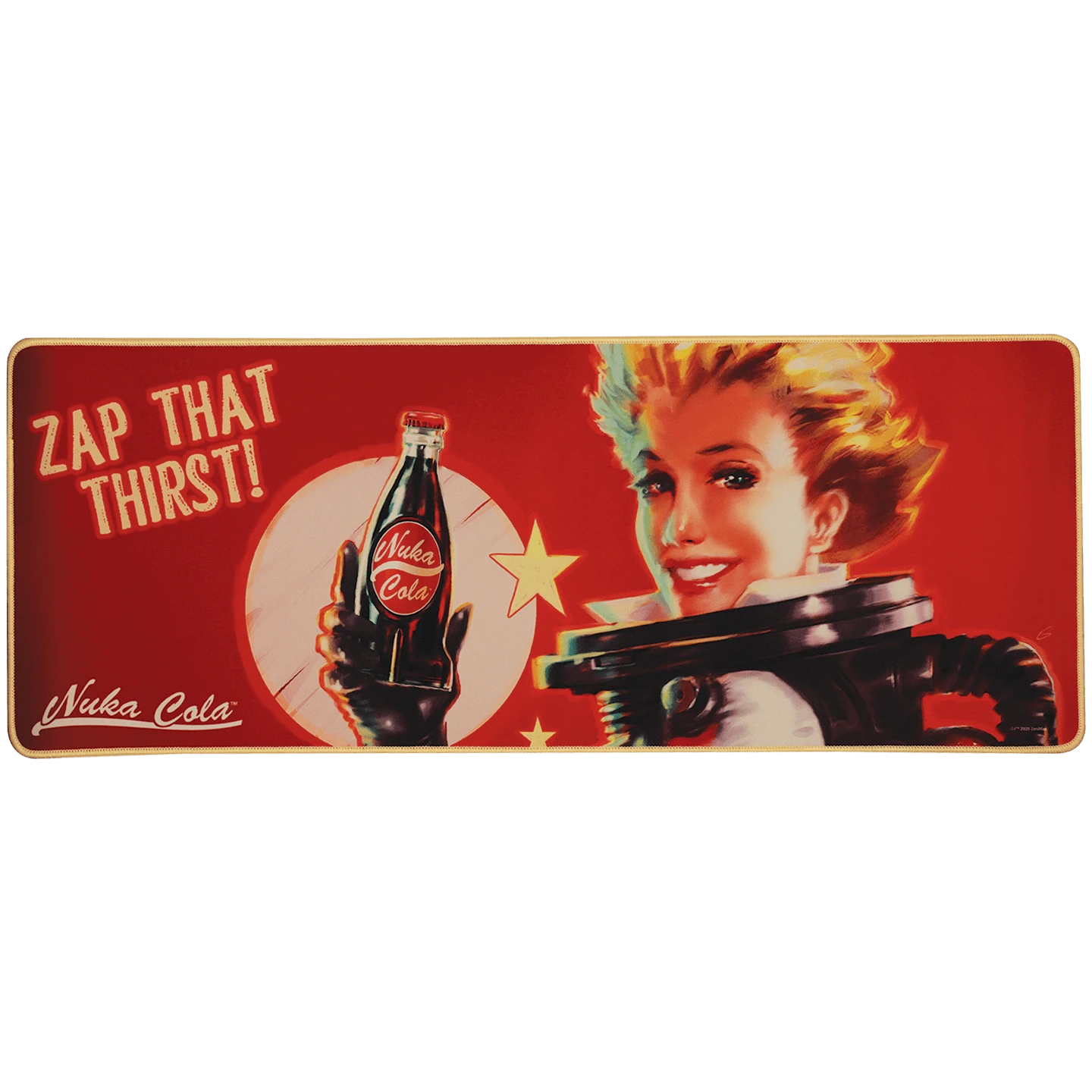 Fallout Nuka-Cola XL Desk Pad And Coaster Set 3 Fallout Nuka-Cola XL Desk Pad And Coaster Set - Image 3