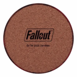 Fallout Set Of Four Metal Drinks Coasters 25 Fallout Set Of Four Metal Drinks Coasters -Just Geek Store B FLT96 Back Trans