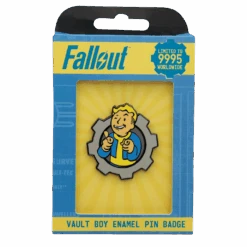 Fallout Limited Edition Charisma Boy Pin Badge -Just Geek Store B FLT97 Box Front Trans