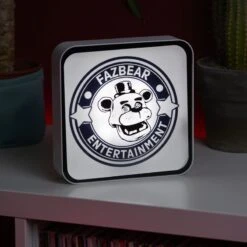 Five Nights At Freddy's: Fazbear Acrylic Desk Lamp / Wall Light -Just Geek Store Fazbear FNAF AcrylicLamp PL 5