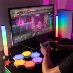 Numskull LED Desktop RGB Lighting -Just Geek Store Lifestyle 1 37d23815 d024 4c7f a691 4659875cdb6a