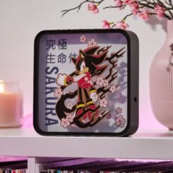 Sega Sonic The Hedgehog ‘Sakura - Shadow The Hedgehog’ Acrylic Desk Lamp / Wall Light -Just Geek Store Shadow Sakura Lamp LS HiRes 3