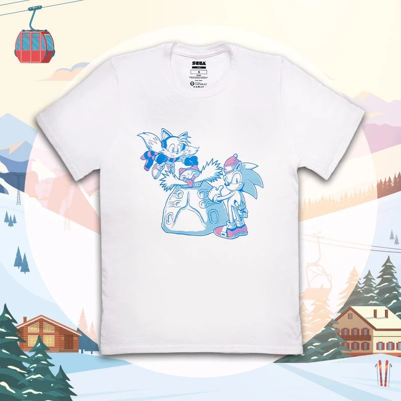 Sonic The Hedgehog Snow Fun Unisex T-Shirt 1 Sonic The Hedgehog Snow Fun Unisex T-Shirt