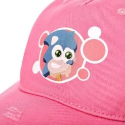 Sonic The Hedgehog Ice Cream Distressed Pink Trucker Hat -Just Geek Store SonicSummer IceCream PinkCap 4
