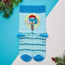 Sonic The Hedgehog Classic Winter Socks 9 Sonic The Hedgehog Classic Winter Socks -Just Geek Store Sonic SEGA WinterSocks PL 2