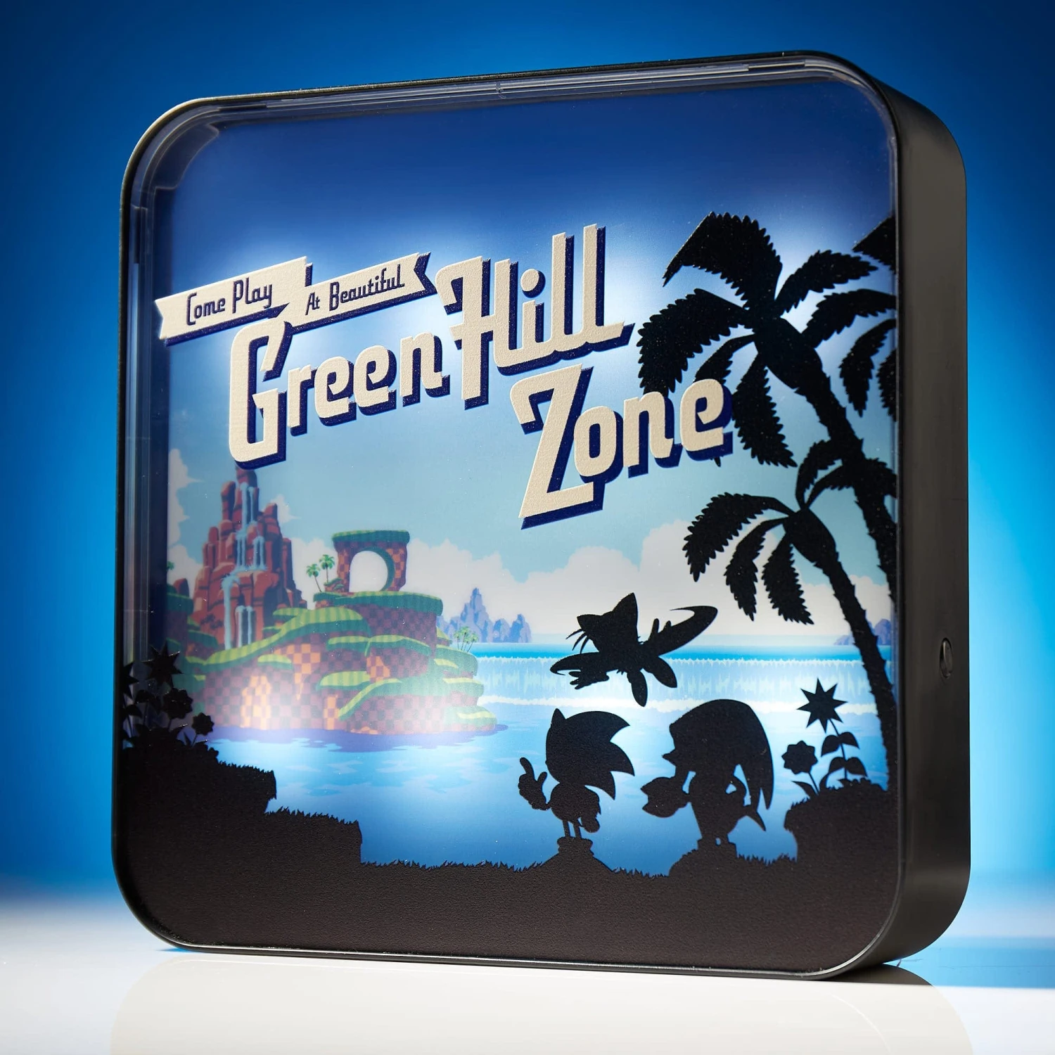 Sega Sonic The Hedgehog ‘Green Hill Zone’ Acrylic Desk Lamp / Wall Light 3 Sega Sonic The Hedgehog ‘Green Hill Zone’ Acrylic Desk Lamp / Wall Light - Image 3