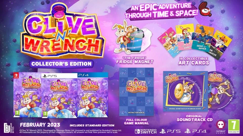Clive ‘N’ Wrench Collector's Edition (Nintendo Switch) 2 Clive ‘N’ Wrench Collector's Edition (Nintendo Switch) - Image 2