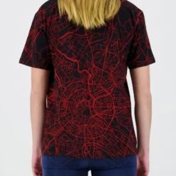 Marvel Black Widow City Map Women's T-Shirts 7 Marvel Black Widow City Map Women's T-Shirts -Just Geek Store dif mar bw m ts4 20 1