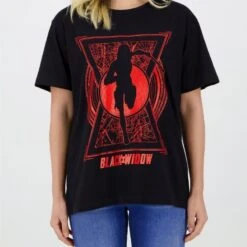 Marvel Black Widow World Saviour Women's T-Shirts -Just Geek Store dif mar bw ws ts3