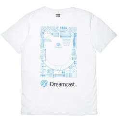 Dreamcast White T-Shirts (Unisex) -Just Geek Store dreamcast t shirt sega 3 v3