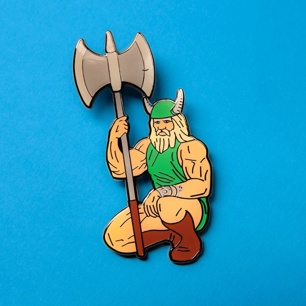 SEGA Golden Axe Gilius Thunderhead Pin Badge 1 SEGA Golden Axe Gilius Thunderhead Pin Badge