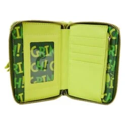 Loungefly Dr Seuss Plush Grinch Glow Cosplay Zip Around Wallet -Just Geek Store loungefly x dr seuss plush grinch glow cosplay zip around wallet 188691