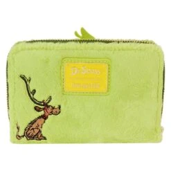 Loungefly Dr Seuss Plush Grinch Glow Cosplay Zip Around Wallet -Just Geek Store loungefly x dr seuss plush grinch glow cosplay zip around wallet 528960
