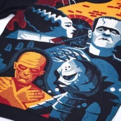 Monsters Group Christmas Jumper / Ugly Sweater -Just Geek Store monsters halloween jumper 3