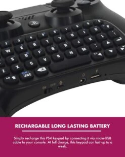 Numskull PlayStation 4 PS4 Bluetooth Wireless Mini Keyboard / Chatpad 8 Numskull PlayStation 4 PS4 Bluetooth Wireless Mini Keyboard / Chatpad -Just Geek Store ns 20ps4 20keypad 20artwork 204