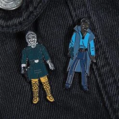 Pin Kings Star Wars Enamel Pin Badge Set 1.15 – Han Solo (Hoth Outfit) And Lando Calrissian -Just Geek Store sw kenner pin kings 1.15 5