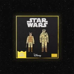 Pin Kings Star Wars Enamel Pin Badge Set 1.19 – Leia (Hoth Outfit) And Rebel Commander