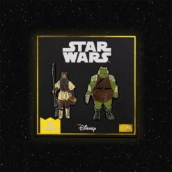 Pin Kings Star Wars Enamel Pin Badge Set 1.27 – Princess Leia Organa (Boushh Disguise) And Gamorrean Guard
