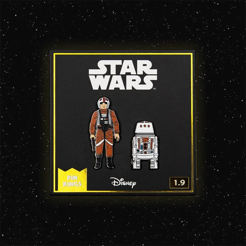 Pin Kings Star Wars Enamel Pin Badge Set 1.9 – Luke Skywalker: X Wing Pilot And R5 D4 1 Pin Kings Star Wars Enamel Pin Badge Set 1.9 – Luke Skywalker: X Wing Pilot And R5 D4